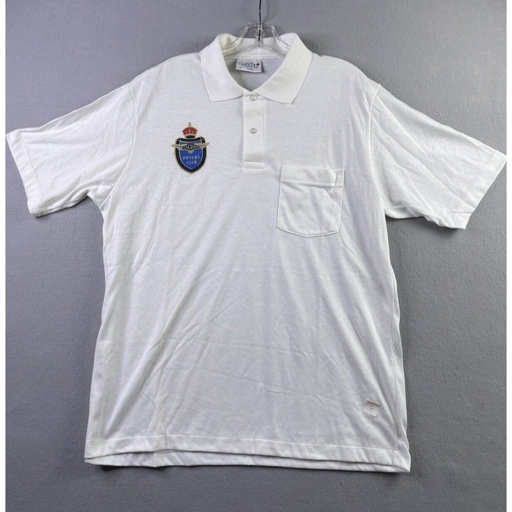 Jaguar Owners Club Polo Shirt Men's X-Large '90s by Crystal Springs NOS